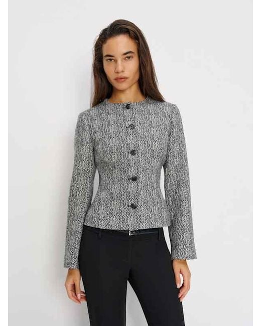 Reformation White Tessa Jacket