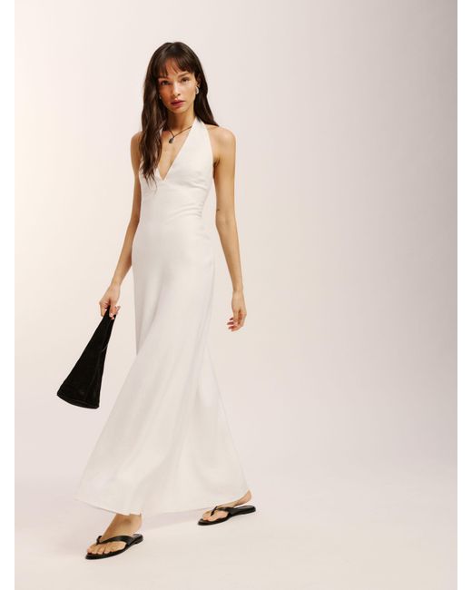 Reformation Natural Delilah Linen Dress