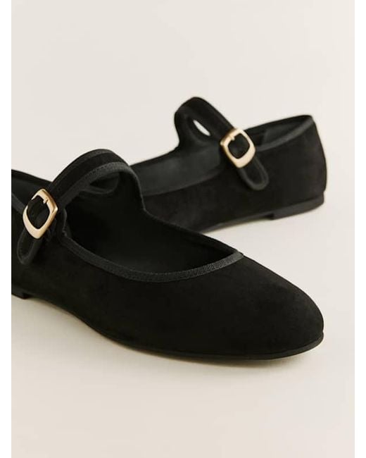 Reformation Black Tilly Ballet Flat