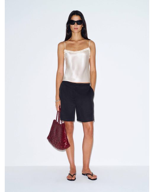 Reformation White Darcy Short