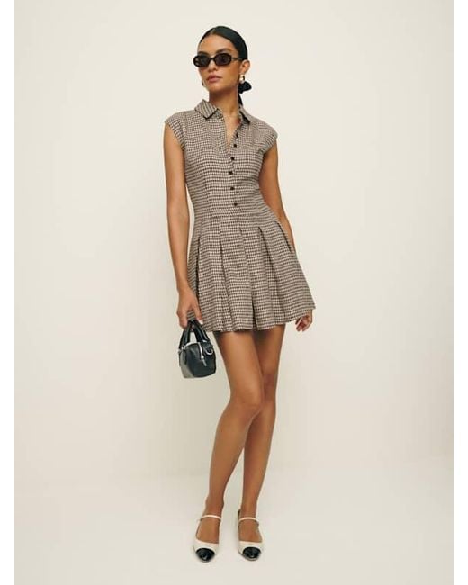 reformation arella linen dress Reformation Arella Linen Dress in Natural
