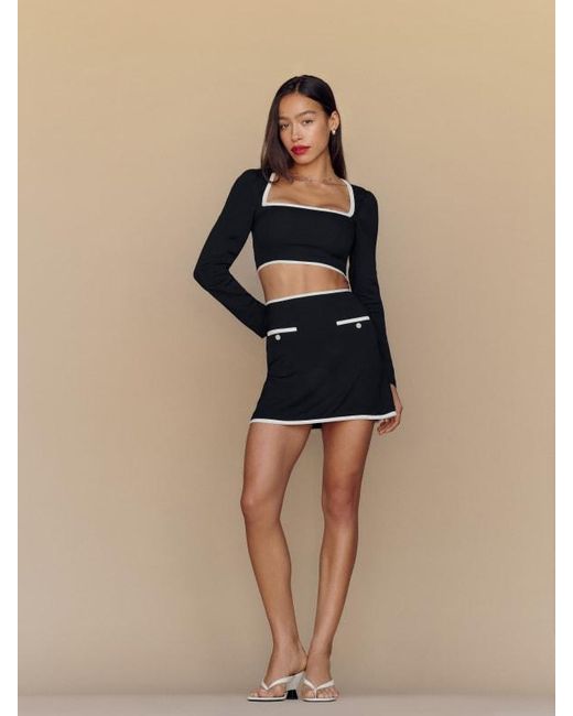 Reformation Black Marie Two Piece