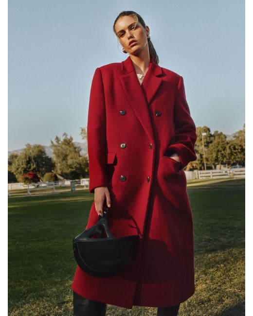 Reformation Red Lucas Coat