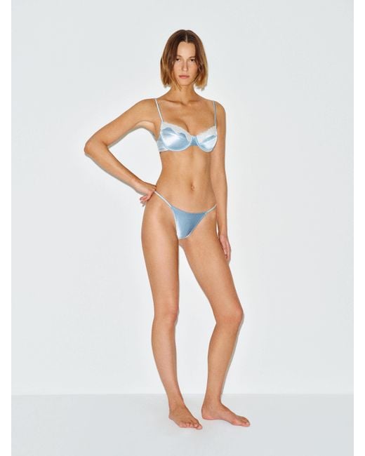 Reformation White Lanai Bikini Top
