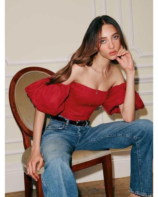Reformation Red Thayer Top 8
