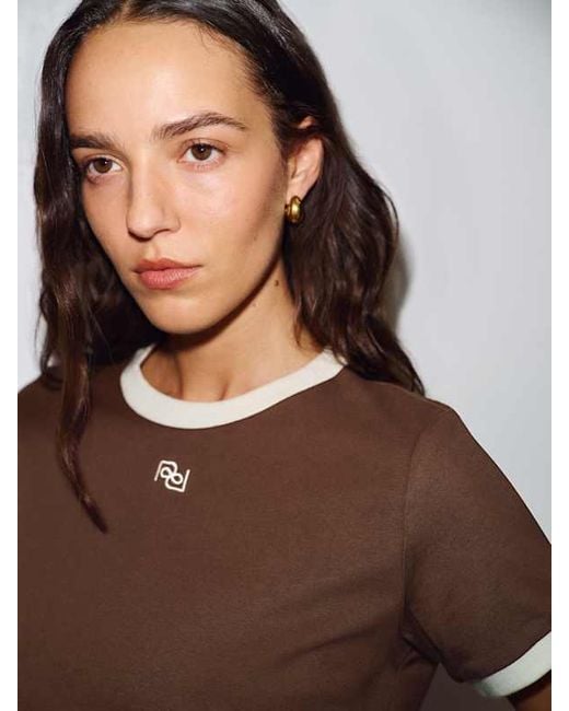 Reformation Blue Classic Crew T-Shirt