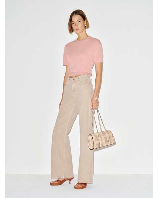 Reformation Natural Ziva Cashmere Sweater T-Shirt