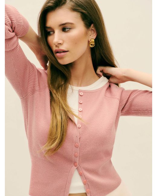 Reformation Natural Meadow Regenerative Merino Cardigan