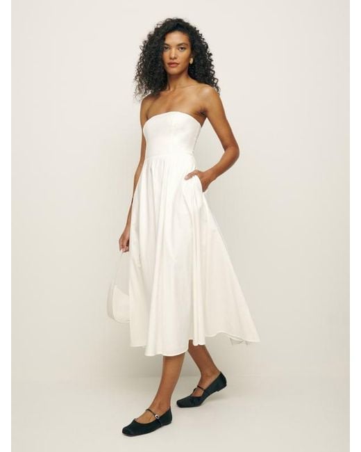 Reformation White Astoria Dress