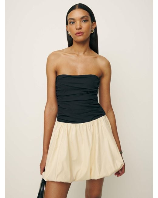 Reformation Clea Dress Clea Dress 水玉ミニドレス (肩紐なし) Reformation Clea Dress | Shopbop