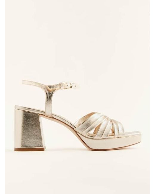 Reformation Multicolor Maize Platform Sandal Silk 5