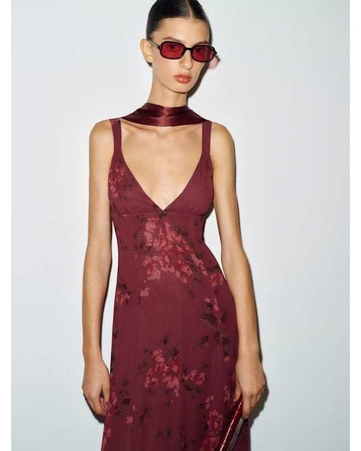 Reformation Red Maribella Dress 0