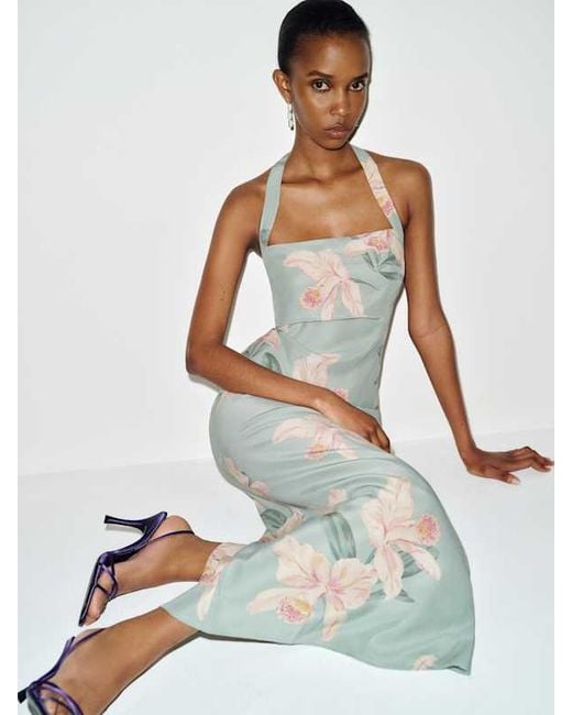 Reformation White Alli Silk Dress