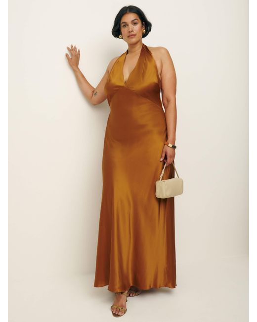 Reformation Multicolor Daniela Silk Dress Es 14