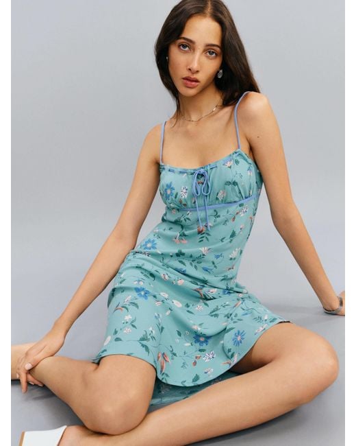 Reformation Blue Camira Dress