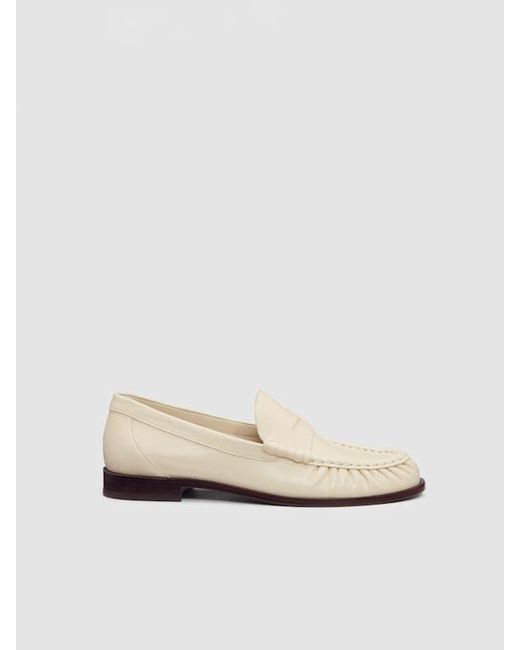 Reformation Blue Francine Ruched Loafer