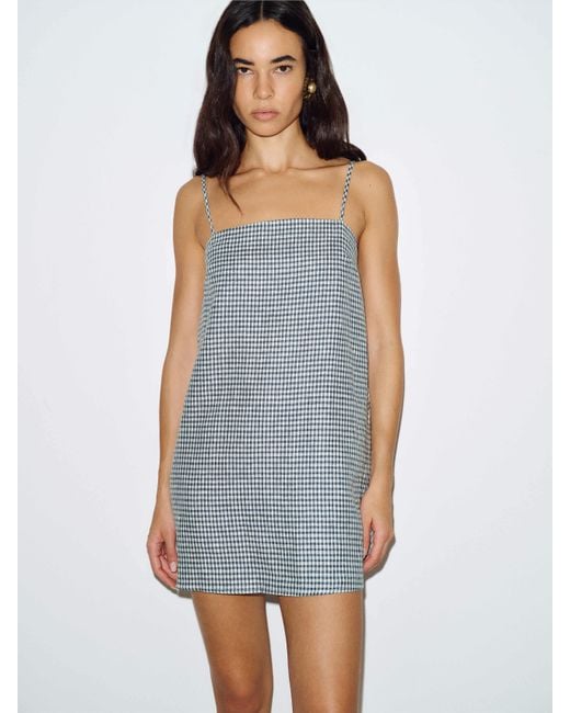 grey linen dress uk Reformation Aubree in modern linen dresses