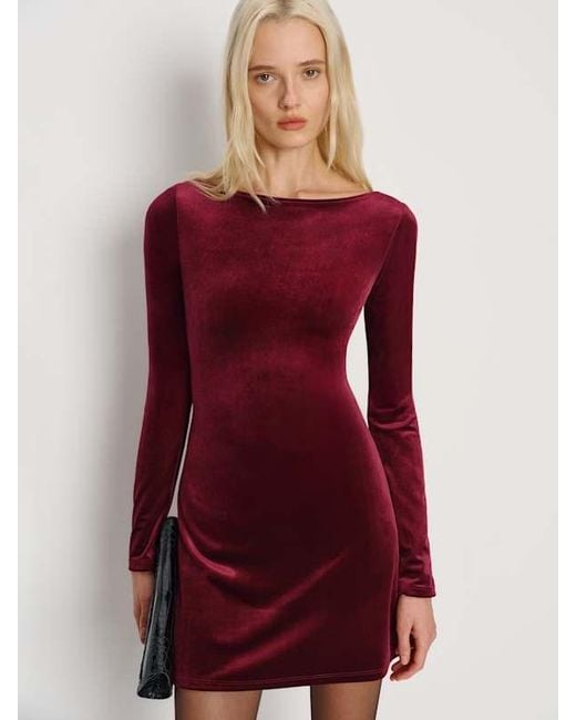 Reformation Jaelynn Knit Dress in Red | Lyst Reformation Jaelynn Knit Dress in Red | Lyst