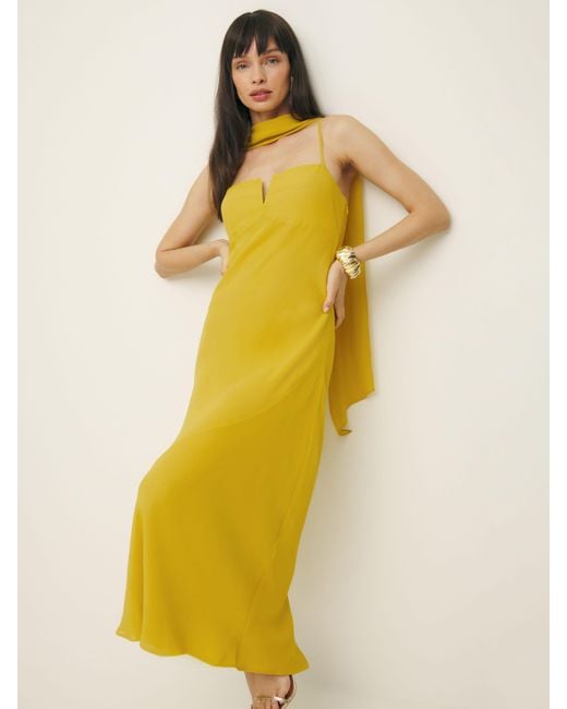 Reformation Yellow Jimmie Dress