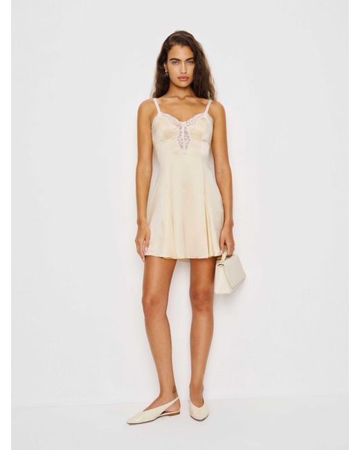 Reformation White Arlette Silk Dress 2