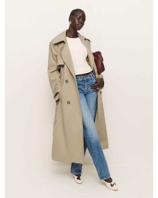 Reformation Matteo Trench in Natural Lyst UK