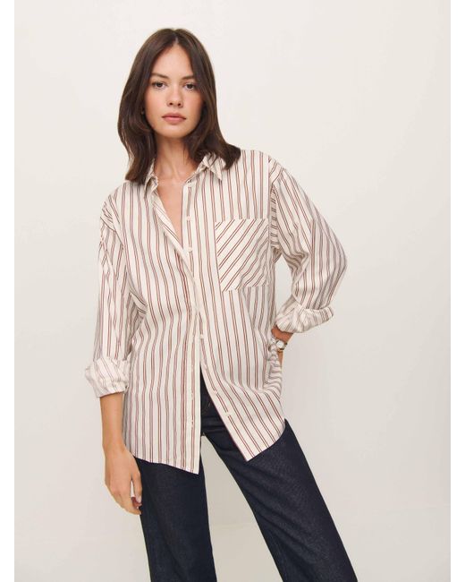 Reformation Natural Eli Oversized Shirt