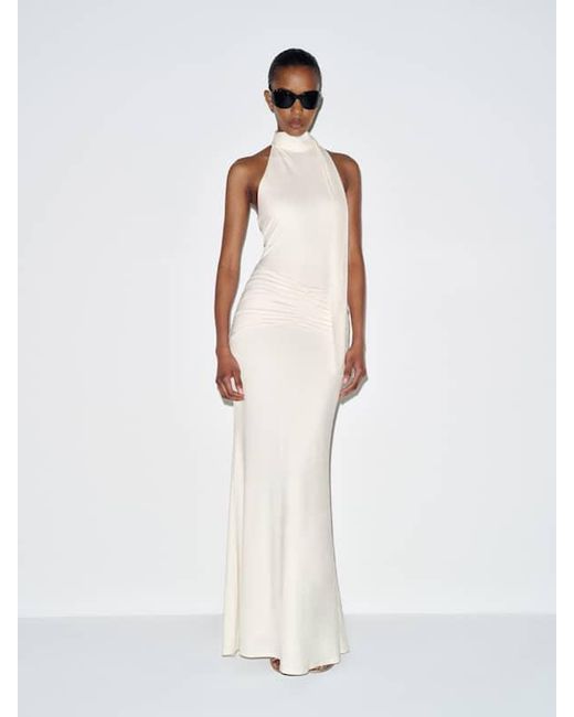 Reformation White Serena Knit Dress