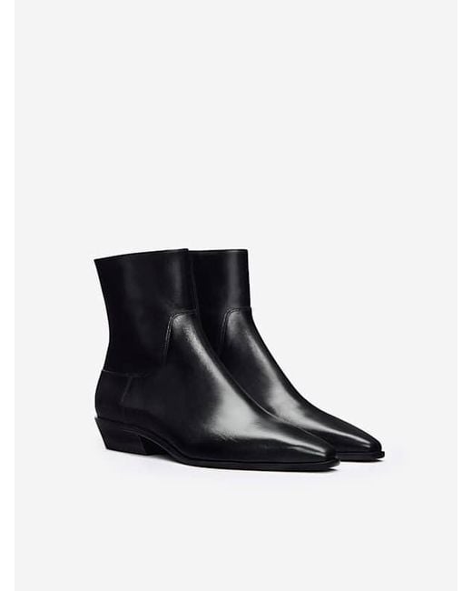 Reformation Black Dominique Ankle Boot