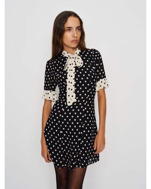 Reformation Whimsical Dress 0 in Black | Lyst