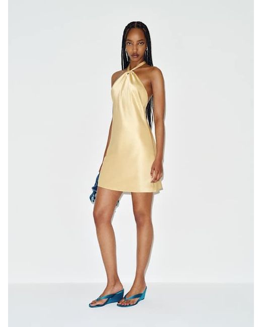 Reformation Natural Opaline Silk Dress