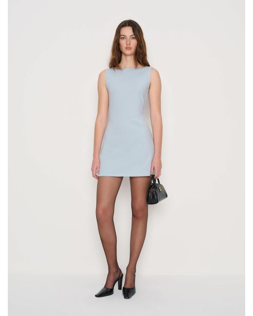Reformation Nataly Knit Dress in White | Lyst