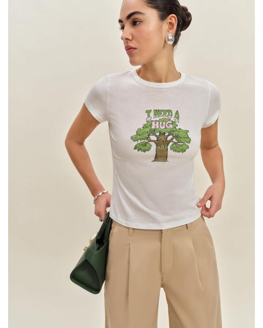 Reformation Natural Max Slim T-Shirt