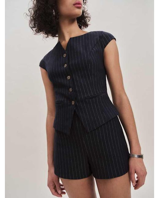 Reformation Blue Lola Knit Two Piece