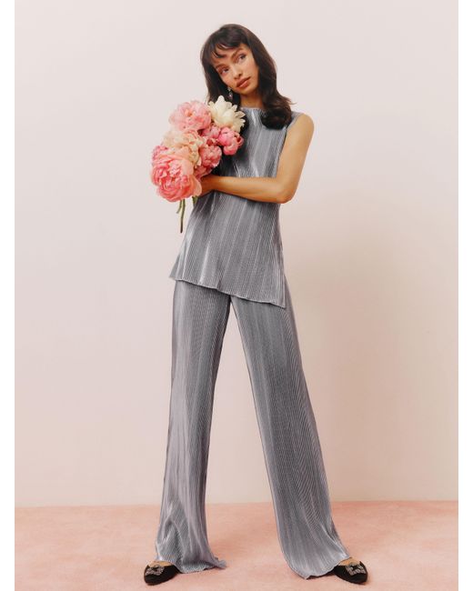 Reformation Metallic Elora Knit Two Piece