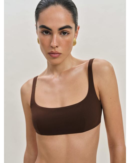 Reformation Black Kauaii Bikini Top