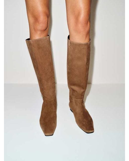Reformation Brown Remy Flat Knee Boot 5