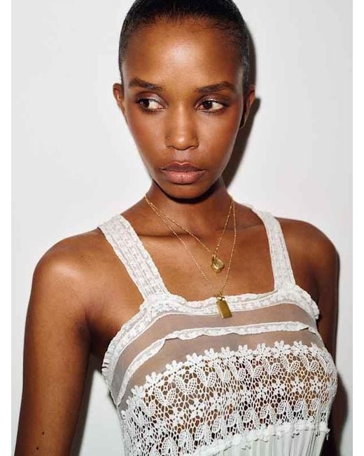 Reformation White Vintage Rumi Dress Lace