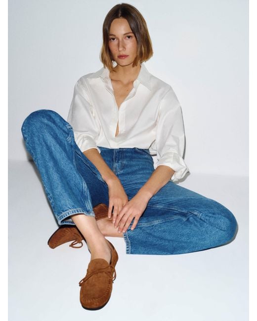 Reformation Blue Annette Moccasin 5