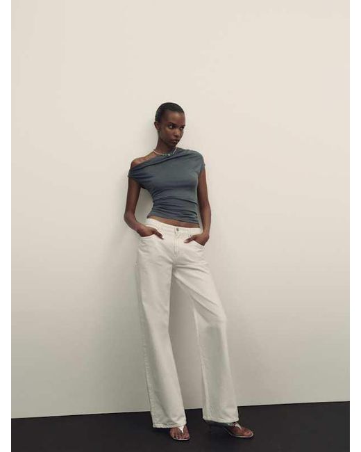 Reformation Blue Nora Knit Top