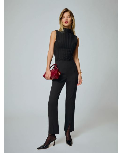 Reformation Black Pierre Mid Rise Pant