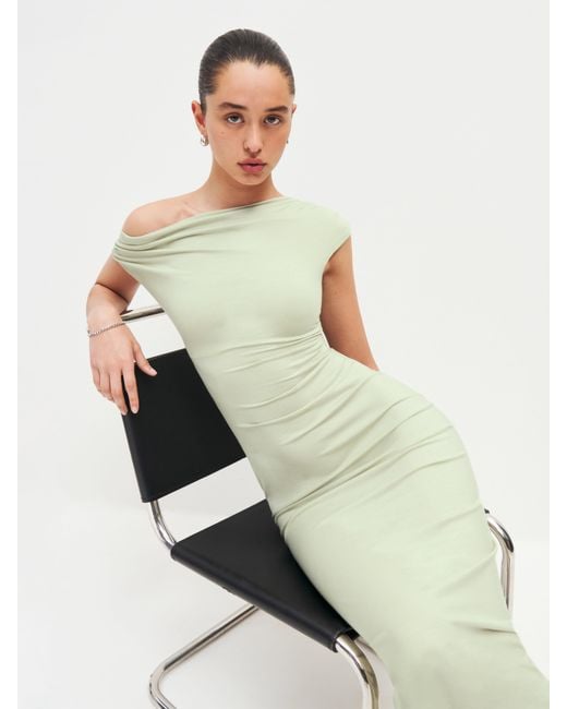 Reformation Jamen Knit Dress in White | Lyst
