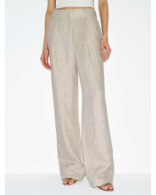 Reformation Multicolor Alex Linen Mid Rise Pant 4