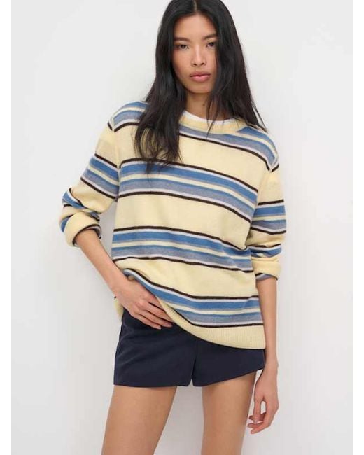 Reformation Natural Cashmere Boyfriend Sweater