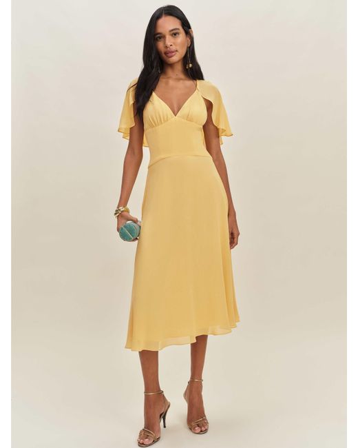 Reformation Yellow Pia Dress 6
