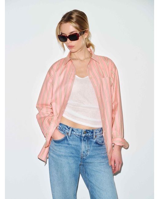 Reformation White Eli Oversized Shirt