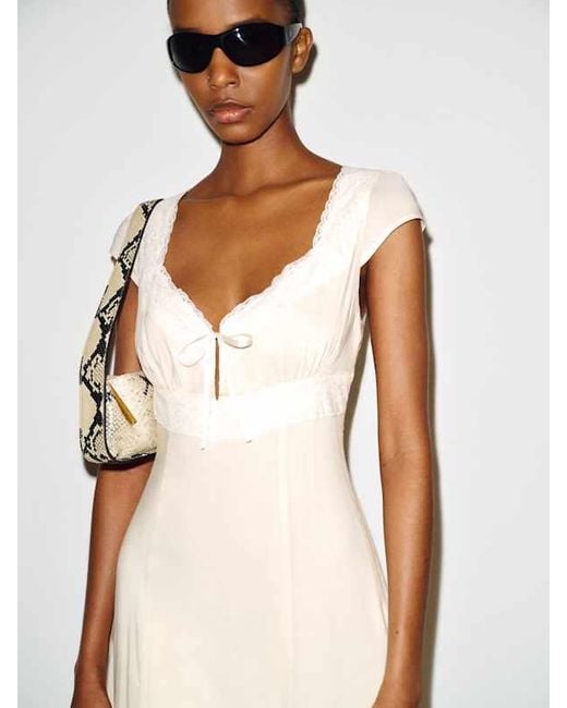 Reformation Natural Azelie Dress Lace