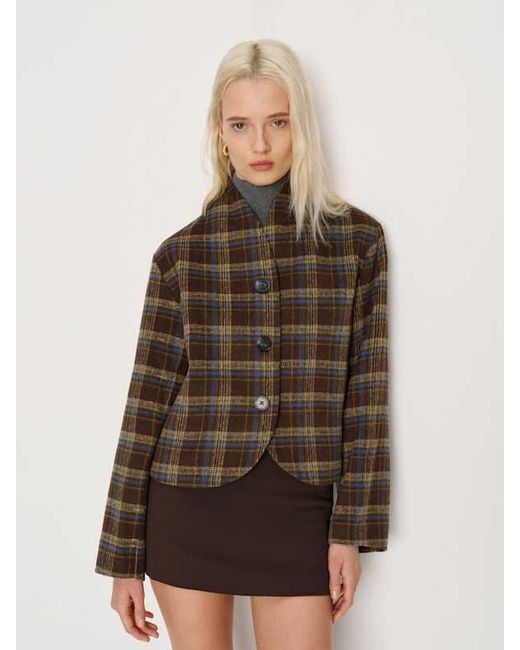 Reformation Natural Owen Jacket Plaid