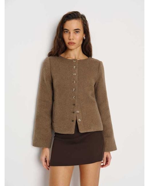 Reformation Natural Lucia Wool Jacket