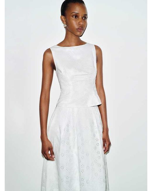 Reformation White Moya Two Piece 0