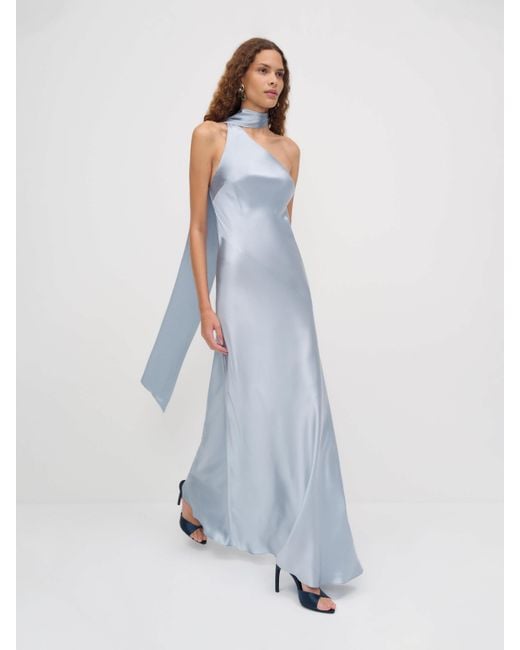 Reformation White Jazzlyn Silk Dress 0